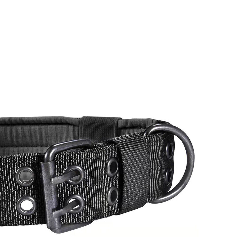 US Tactical heavy duty Nylon large Dog Collar collar K9 Military Metal Buckle