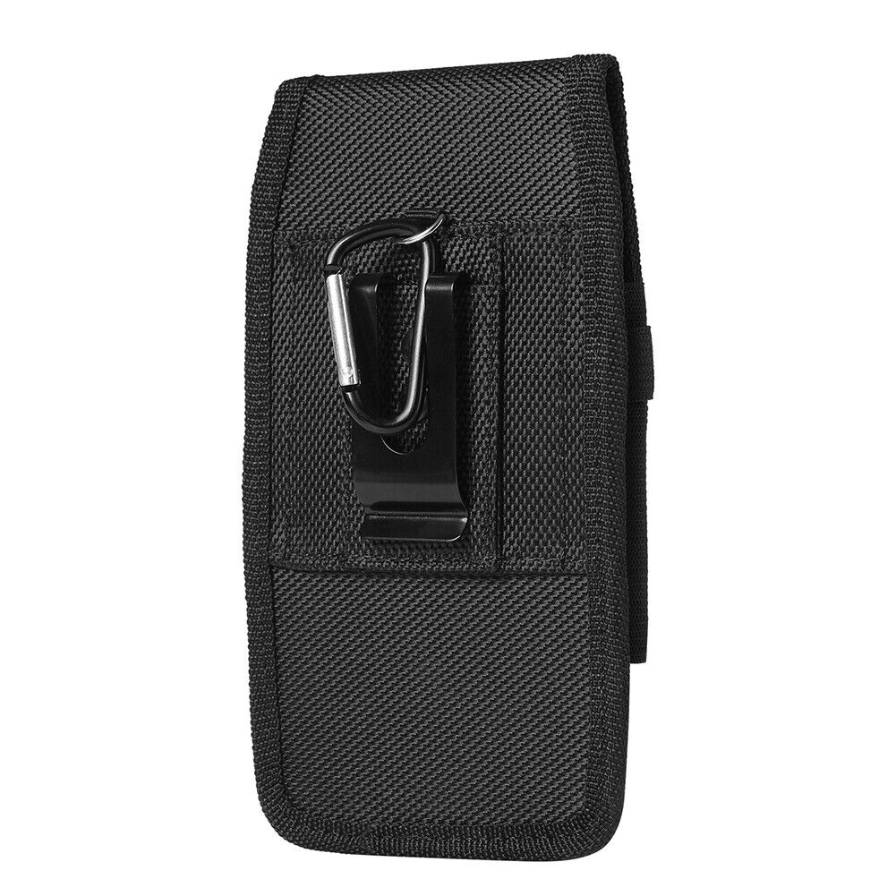 US 1-2Pcs Cell Phone Holster Leather Wallet Case Cover Belt Clip Loop Pouch Fine