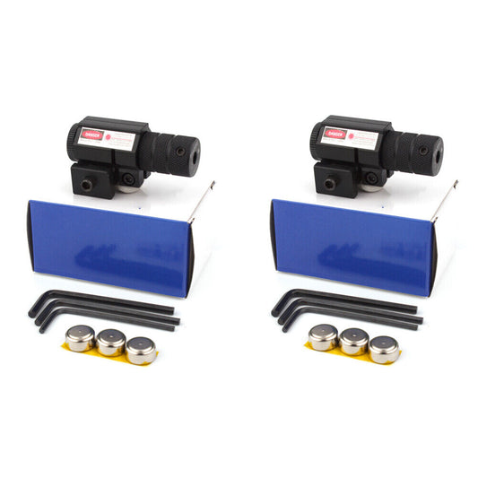 US 2-4 Pack Tactical Red Laser Beam Dot Sight Scope For Gun Rail Pistol Weaver