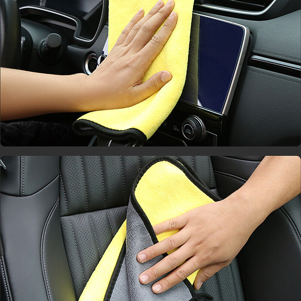 US 10~20 Pack Microfiber Multipurpose Cleaning Cloth Car Polishing Towel 500GSM