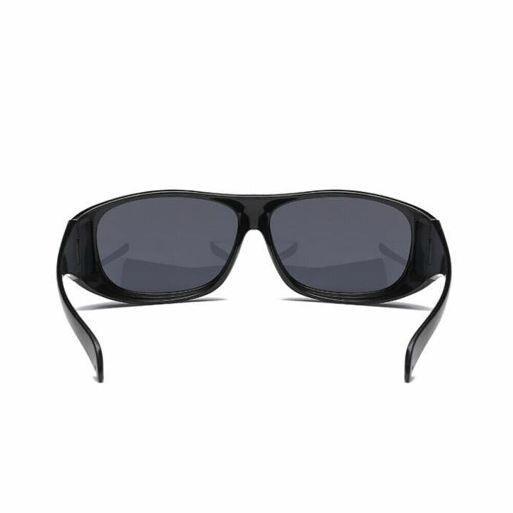 US 4-8Pc HD Night Vision Glasses Men Women Driving Sports Wraparound Fit Over