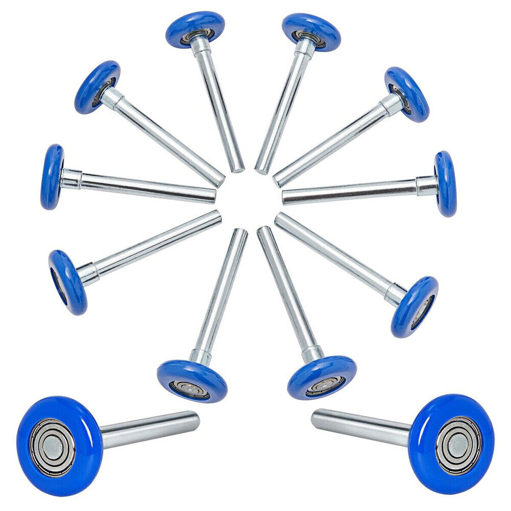 US 12-24 Garage Door Rollers 12 In Nylon Garage Door Wheel Replacement 4 In Stem