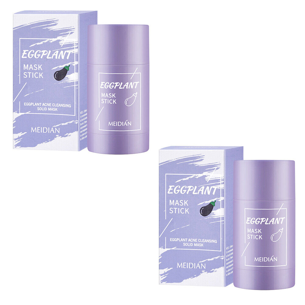 US 1-2Pack Green Tea/Eggplant Stick Mask Blackhead Remover Oil Control Cleansing