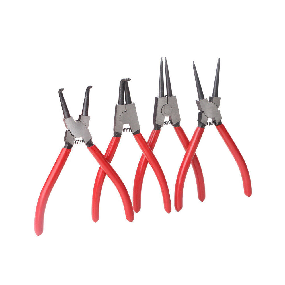 US Heavy Duty 7" Circlip Plier Snap Ring Plier External Internal Kit w/ Pouch