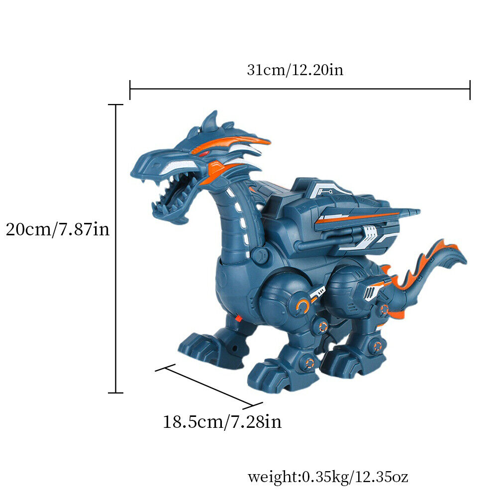 US 1-2 Pcs Remote Control Dinosaur Boys Toys RC Walking Robot Dinosaur Kids Gift