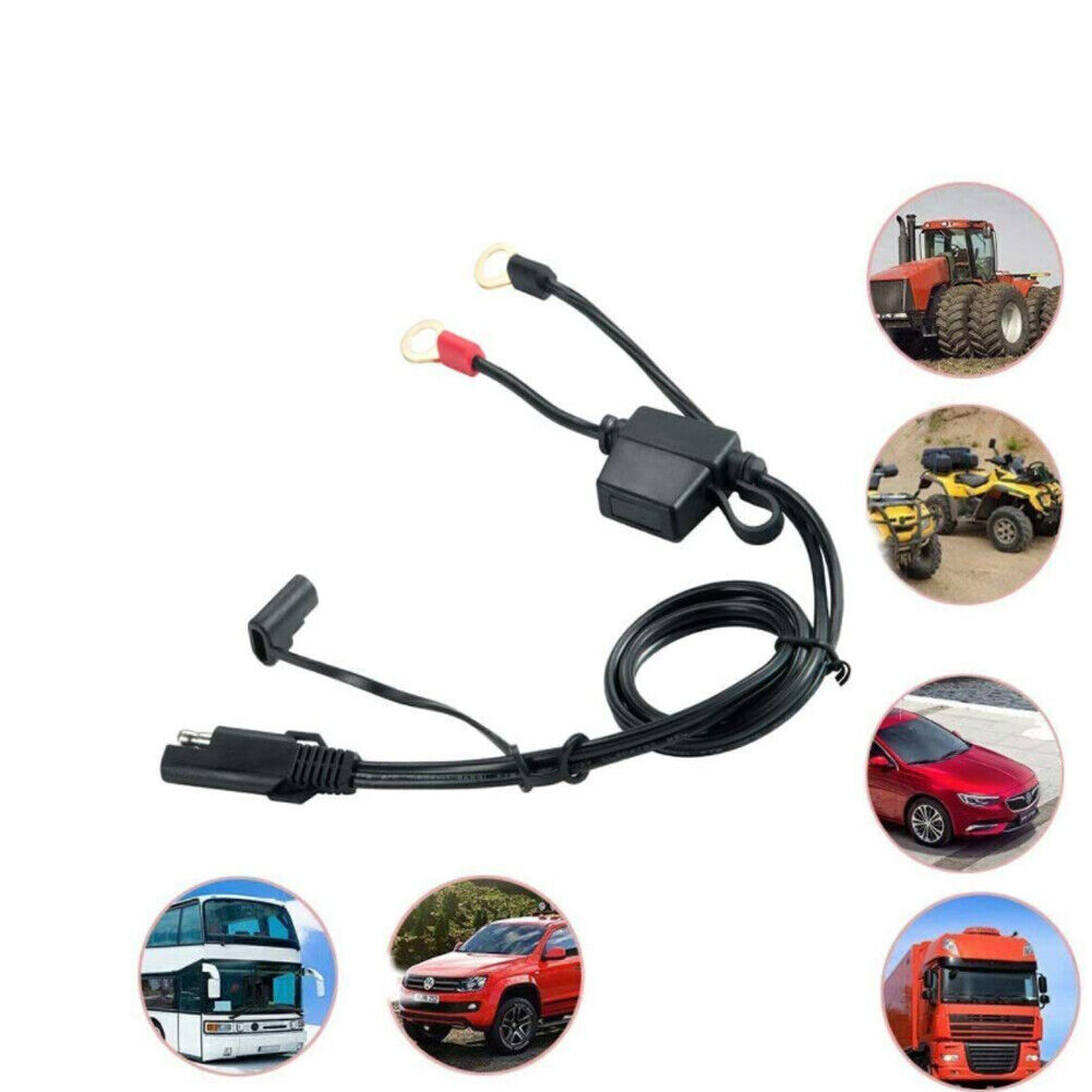 US 1-2 Pc  Ring Terminal Harness Accessory Cable Terminal Adapter