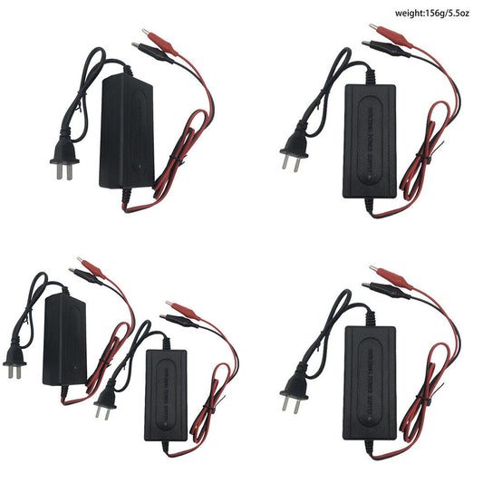 US 2 Pc Portable 12V Auto Car Battery Charger Truck Maintainer Boat Motorcycle
