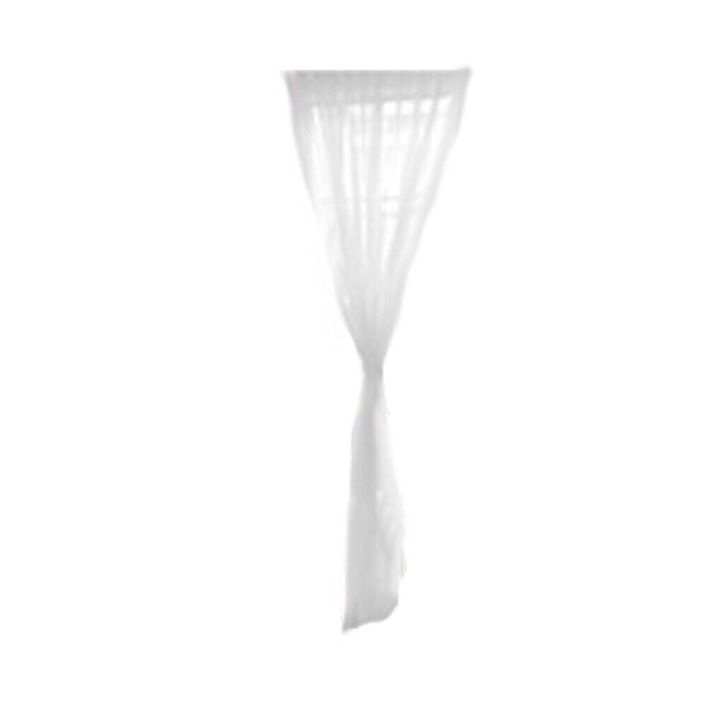US 4Pc Panels Sheer Window Curtains Drapes Set 84" Long Rod Pocket Solid