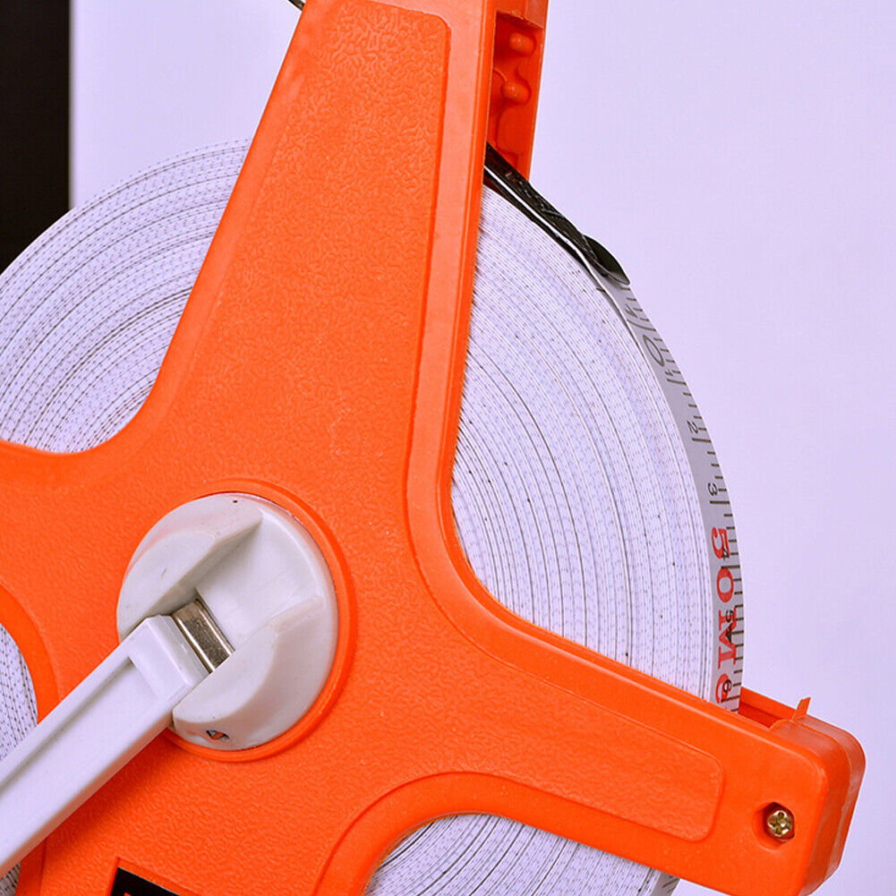 US 1-2 Pcs 1/2" x 98' Open Reel Dual Sided Fiberglass Tape Measure for Engineer