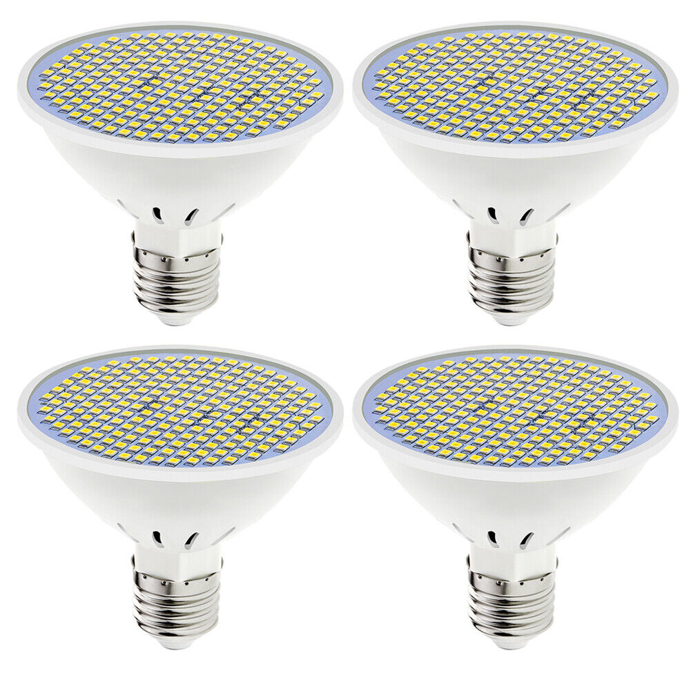 US 2-4 Pcs Led Grow Light Bulb Full Spectrum Plant Hydroponic Indoor Garden Lamp