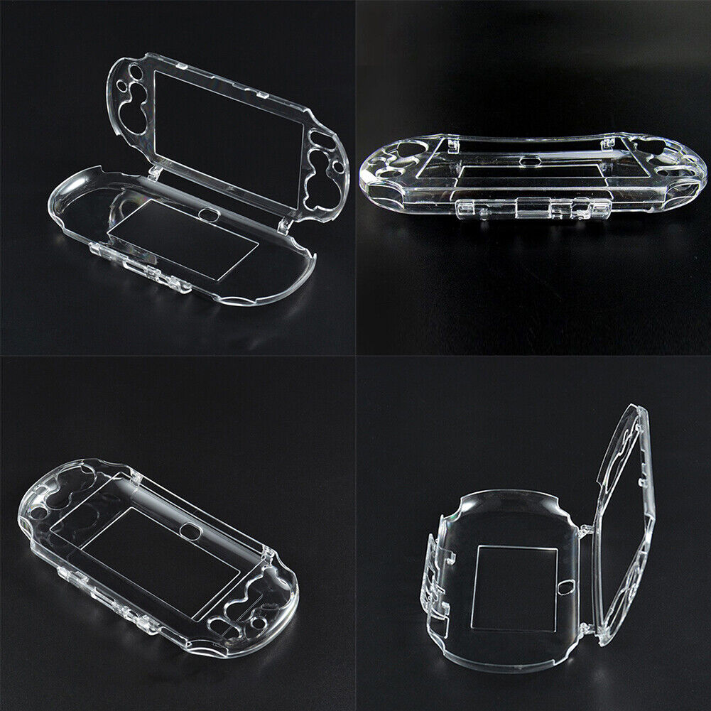 US2-4Pc Transparent Clear Full Housing Case Shell PS VITA 2000W/Screen Protector