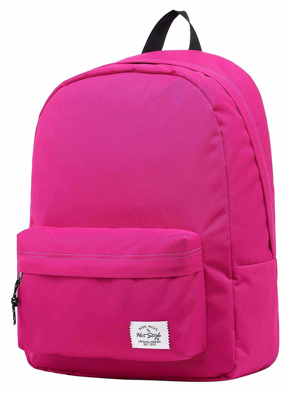 SIMPLAY Classic School Backpack Bookbag, 17"x12.5"x5",Assorted Colors and Prints