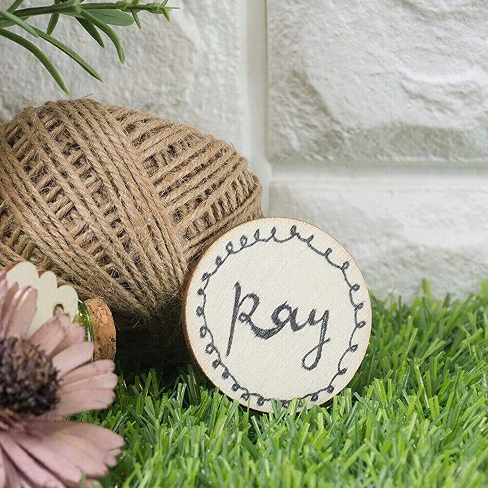 US 50-100 Pack Unfinished Wooden Circle Coaster Wood Round Cutout DIY Crafts 2"