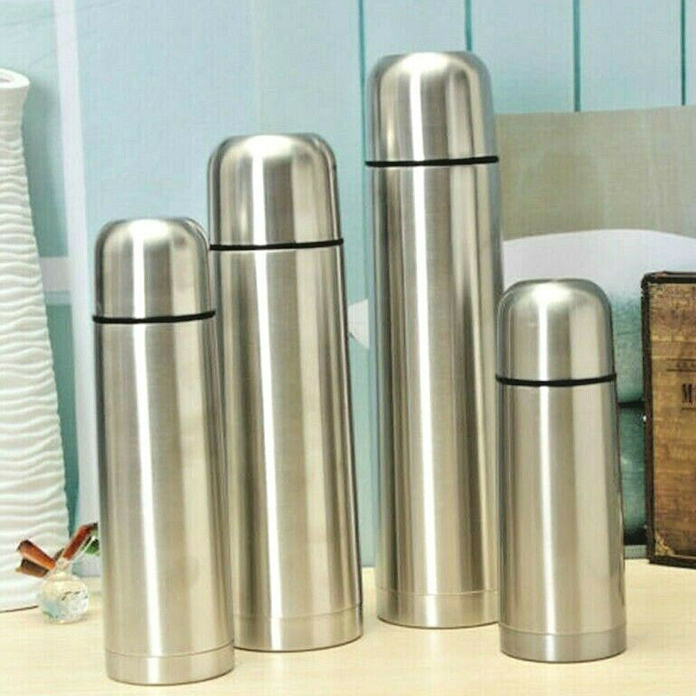 US Stainless Steel Vacuum Sealed Insulated Coffee Bottle Thermos 12/17/26/35 OZ