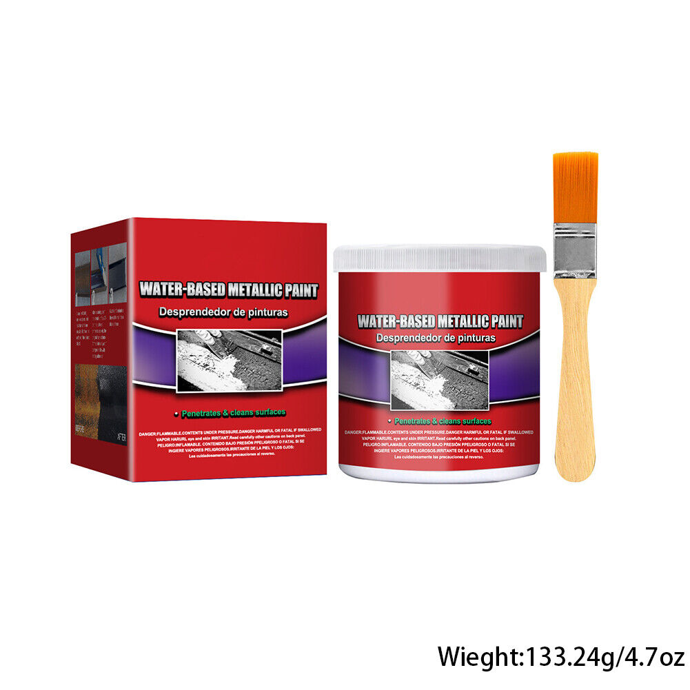 US1-2Pc Car Water-Based Chassis Rust Converter Primer Remover Restore with Brush
