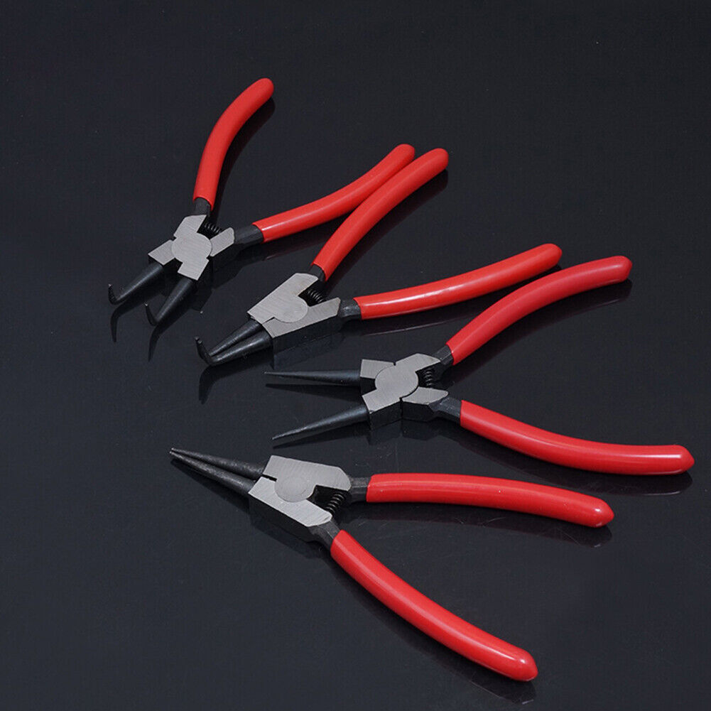 US Heavy Duty 7" Circlip Plier Snap Ring Plier External Internal Kit w/ Pouch