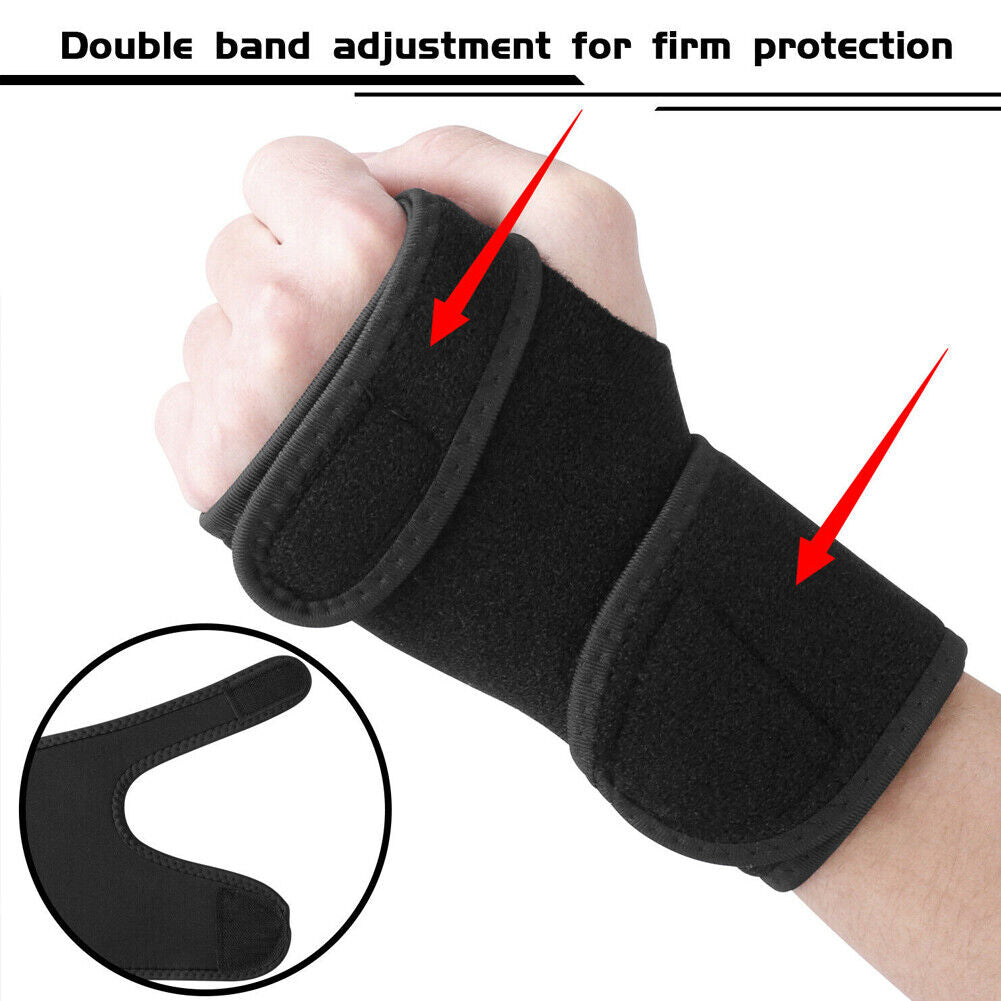 US 1~2 Pairs Carpal Tunnel Sprain Arthriti Stabilizer Wrist Splint Brace Support