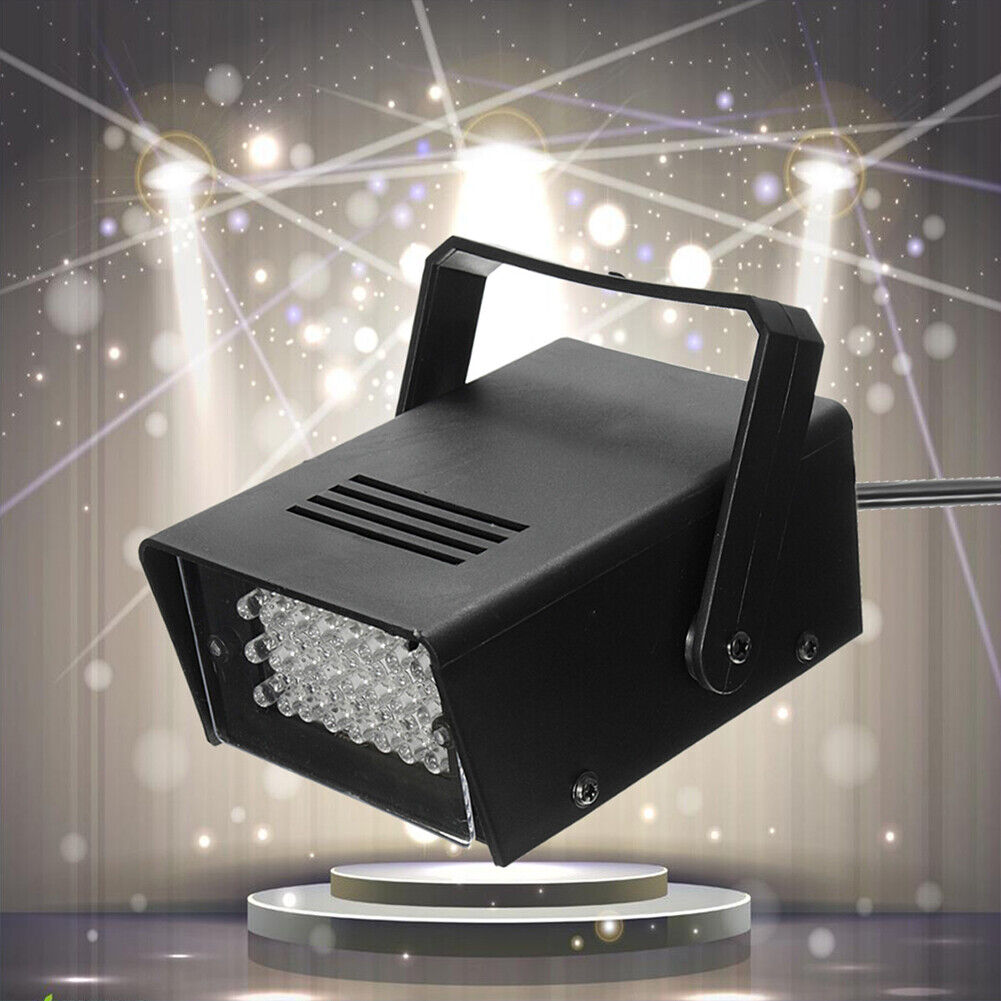 US 1-2 Pack Led Strobe Lights Party Super Bright LED Stage Effect High Flashing