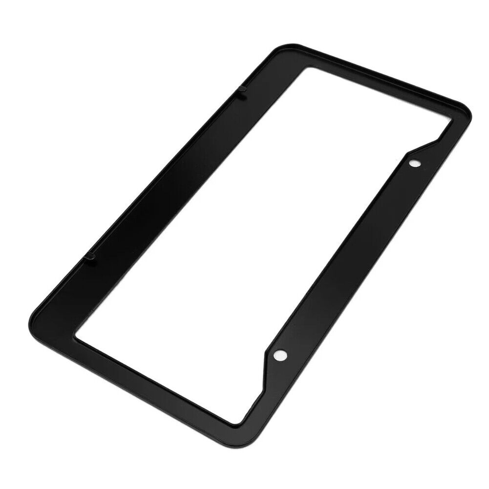 US 2-4Pc Black License Plate Frame Tag Cover Stainless Front Back Universal