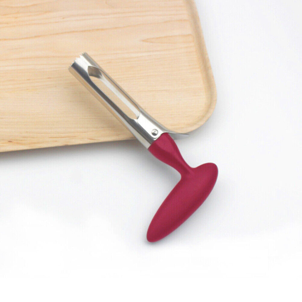 US 1-2 Pc Fruit Apple Corer Pear Tool Stainless Steel Kitchen Twist Core Remover