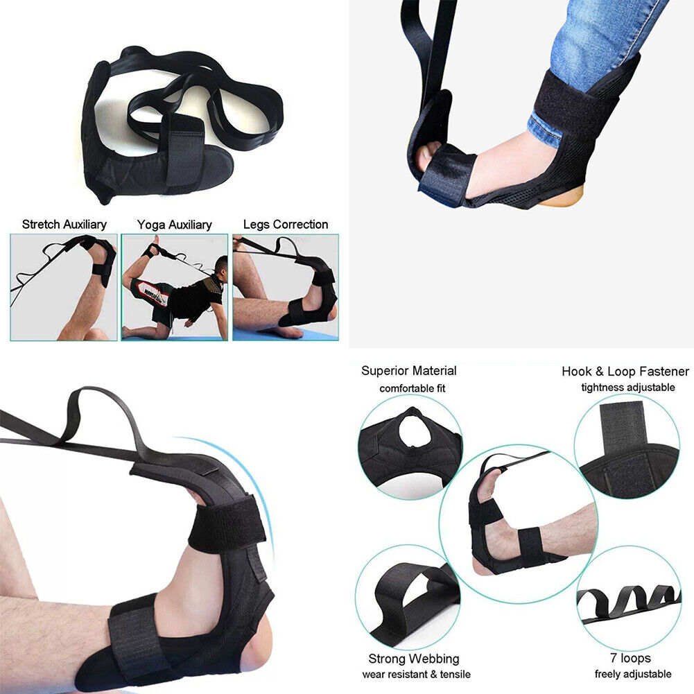 US 1-2 Pc Yoga Band Stretching Strap Rehabilitation Training Belt Ankle Ligament