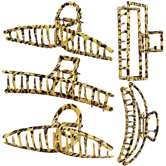 US 5-10 Pack Metal Jumbo Hair Claw Clip Large Strong Hold for Thick Hair Nonslip