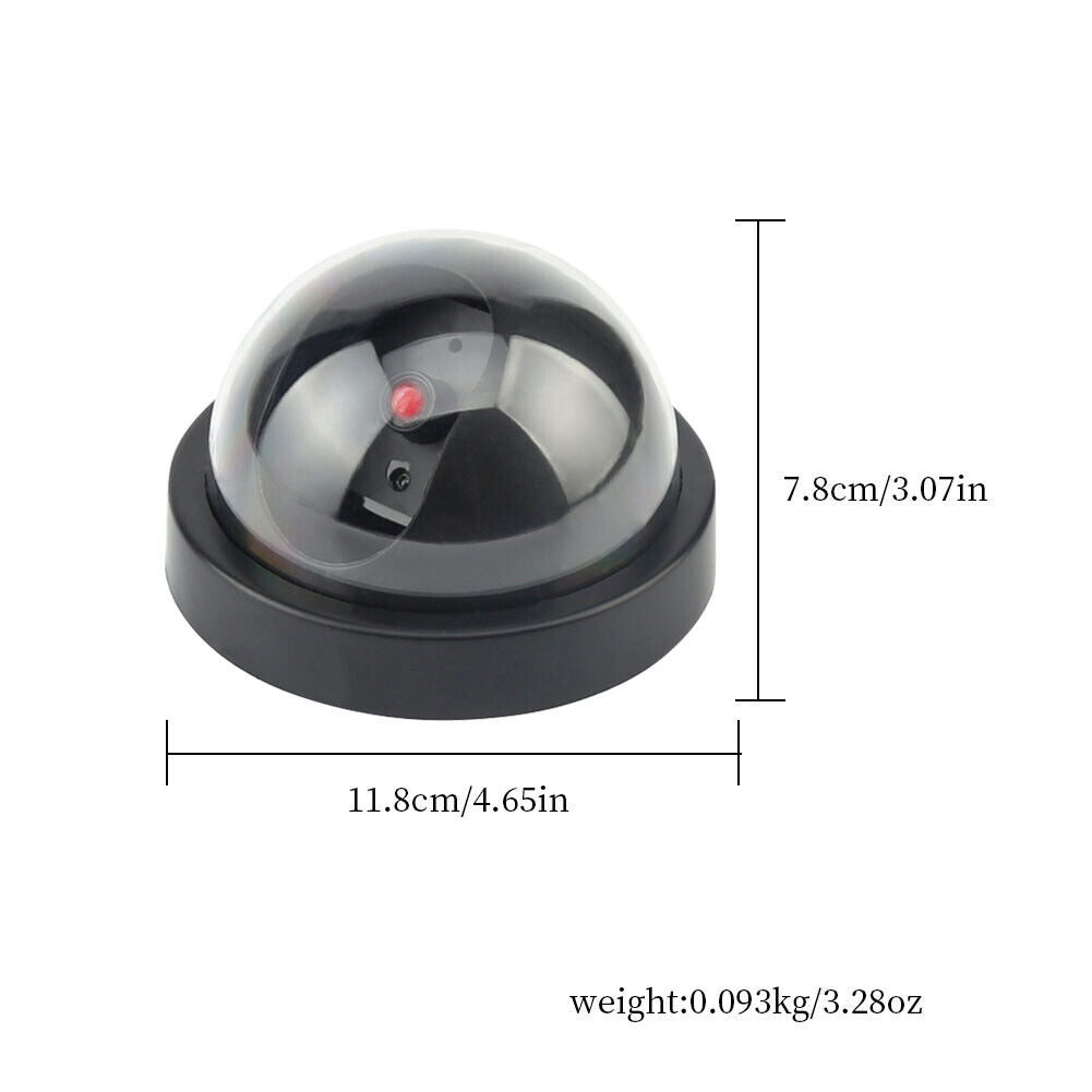 US 5-10Pack Dummy Security Camera Fake Outdoors Dome Wireless Flashing Red Light