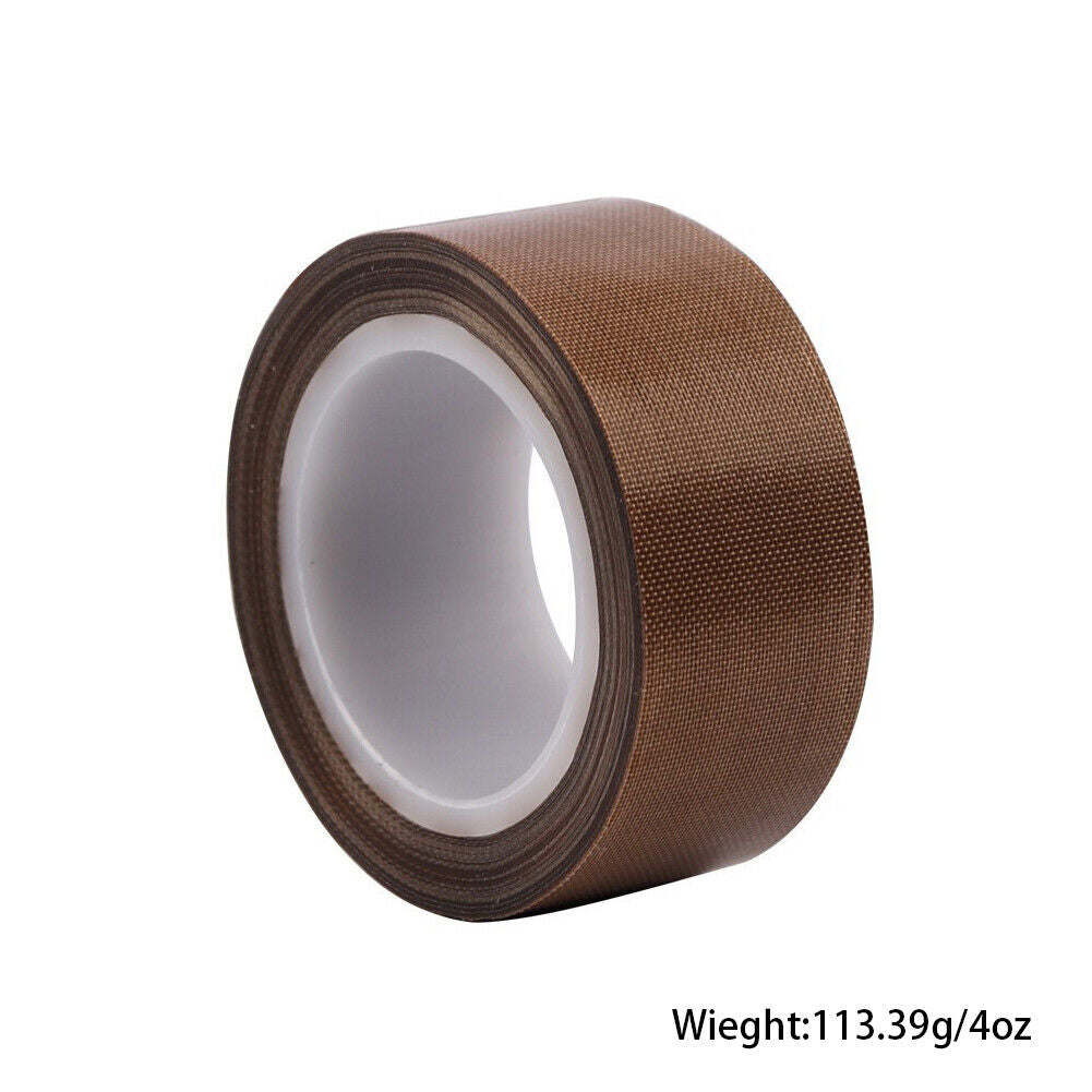 US 2"x33ft Teflon Tape PTFE 180um Thicker 70-260°C Adhesive High-Temp Fiberglass