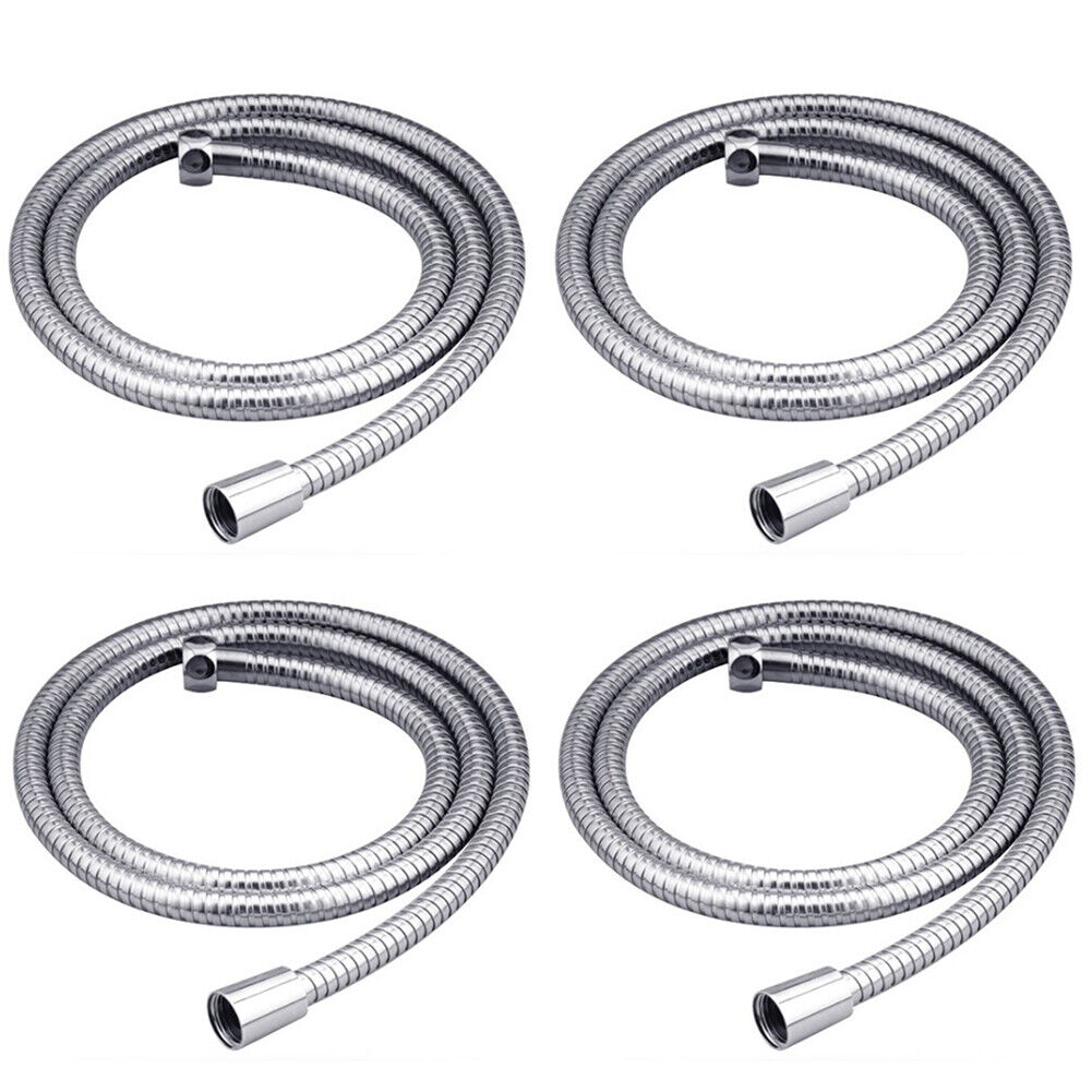 US 2-4 Pack 1.5m / 5 Ft Shower Hose Extra Long Bathroom Hand Held Flexible Tube