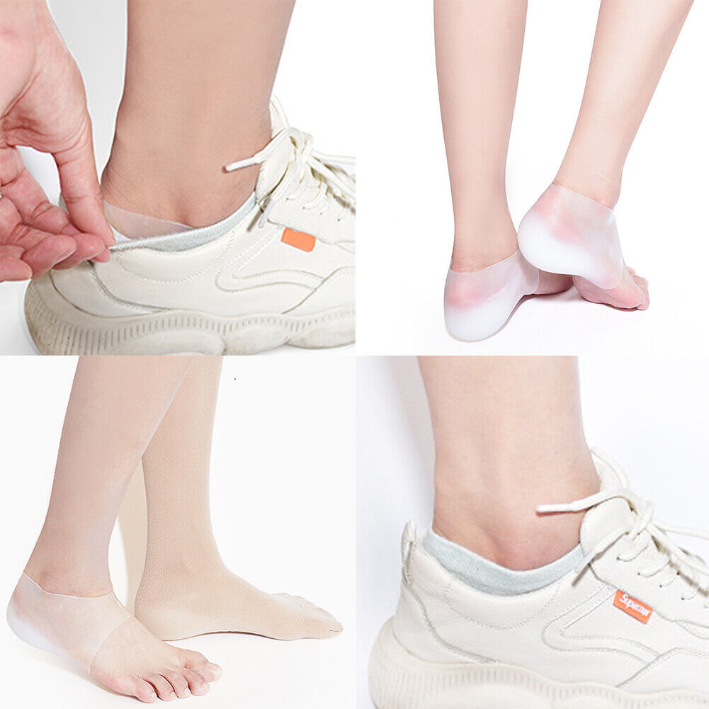 US Concealed Footbed Enhancers Invisible Height Increase Silicone Insoles Pads