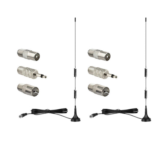 US 2-4 Pack Indoor Digital Antenna HD AM FM Radio Stereo Receiver Magnetic Stand