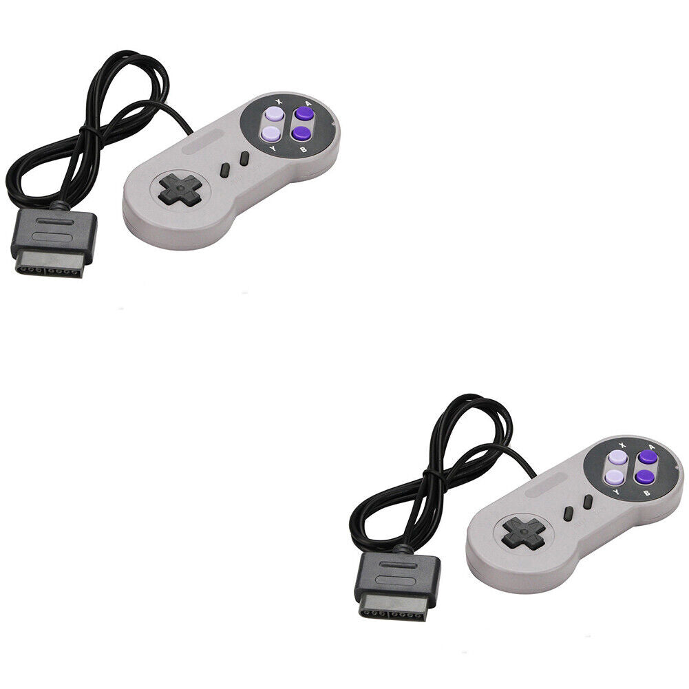 US 2-4 Pack Replacement Controller for  SNS-005 Super Nintendo SNES System 6FT