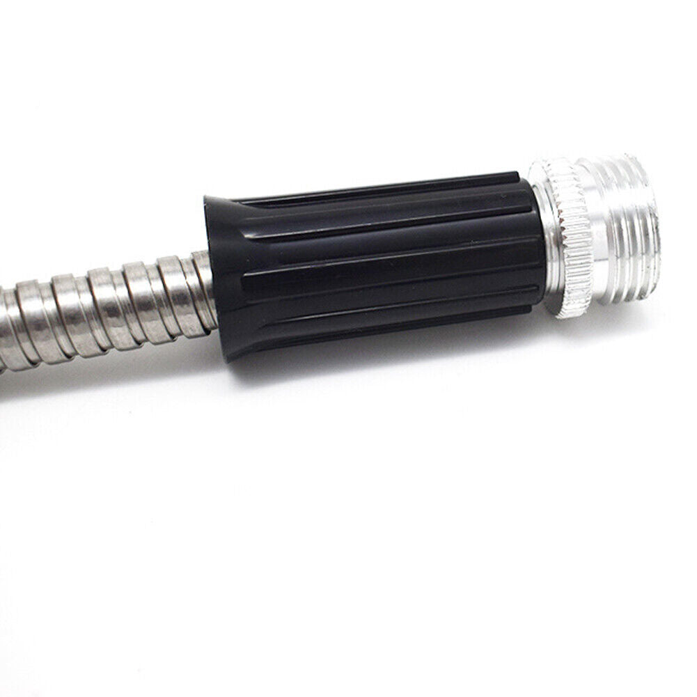 US 50FT 304 Stainless Steel Water Hose Pipe Metal Garden Pipe Connector