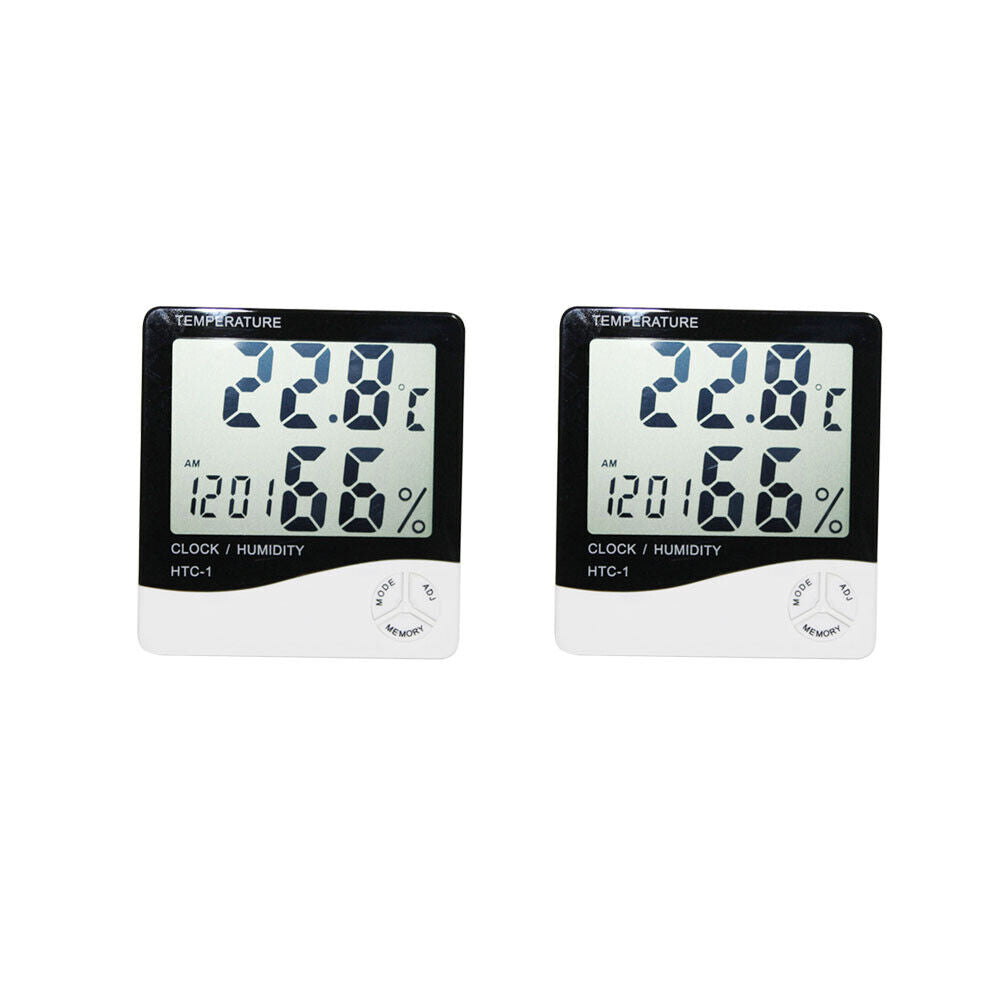 US 2-4 Pcs Digital LCD Thermometer Hygrometer Indoor Humidity Temperature Meter