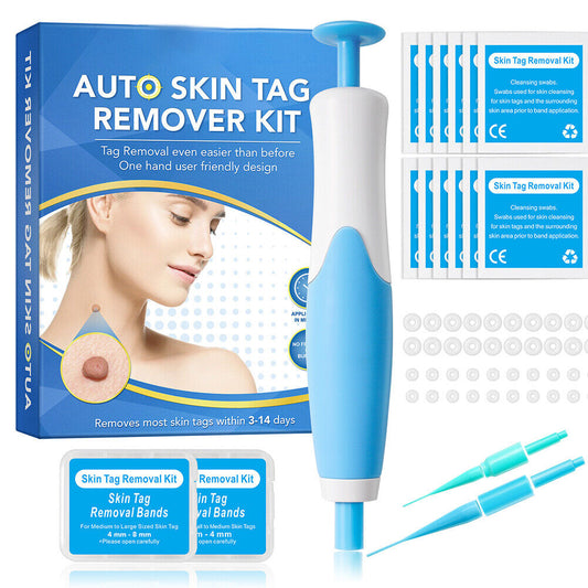 US 1-2 Pcs Auto Micro Skin Tag Remover Device Kit Safe Painless Removal Set Tool
