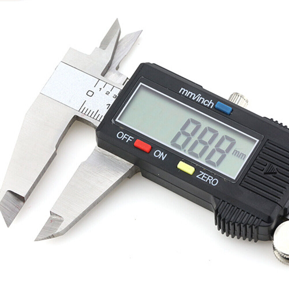 US 0-300mm Electronic Digital Caliper Precision Stainless Inch/Metric LCD Dial
