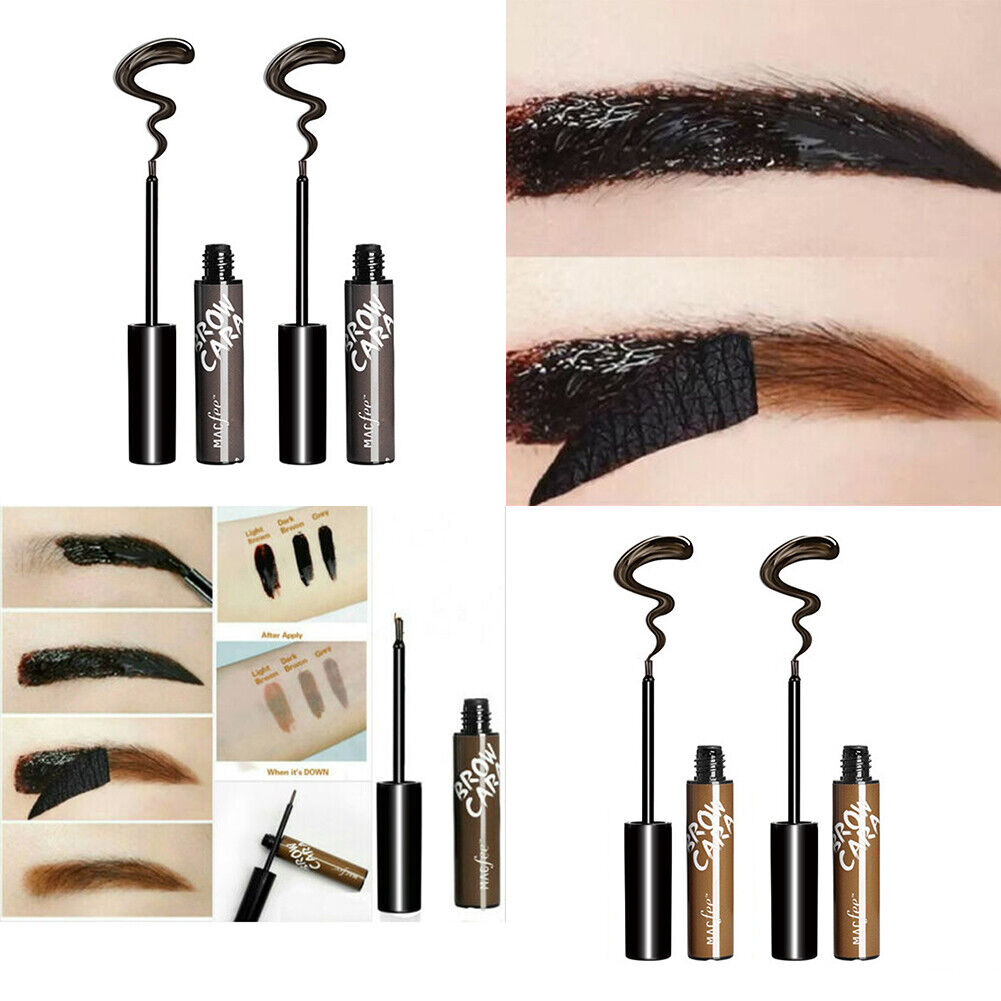 US 2-4 Pack Tattoo Eyebrow Gel Peel-off Tint Beauty Dyeing LAST for 5-7 DAYS