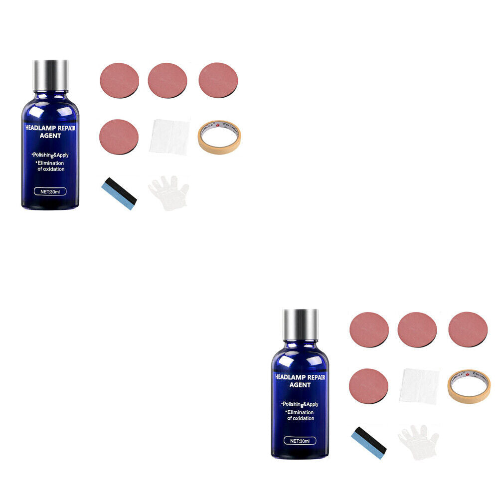 US 2-4 Pack Pro Car Headlight Lens Restoration Repair Kit Polish Cleaning Tool