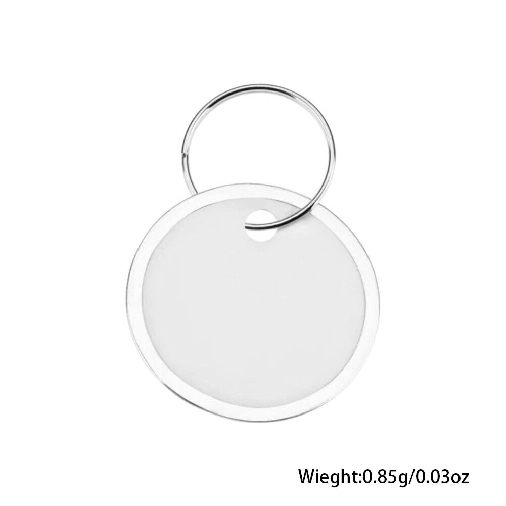 US 100-200 Pack Blank Paper Key Tags with Labels and Metal Rims, 1-Inch, White