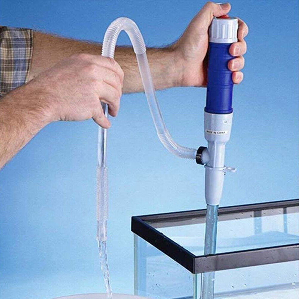 US Battery Powered Electric Fuel Transfer Siphon Pump Gas Oil Water 2.2 GPM