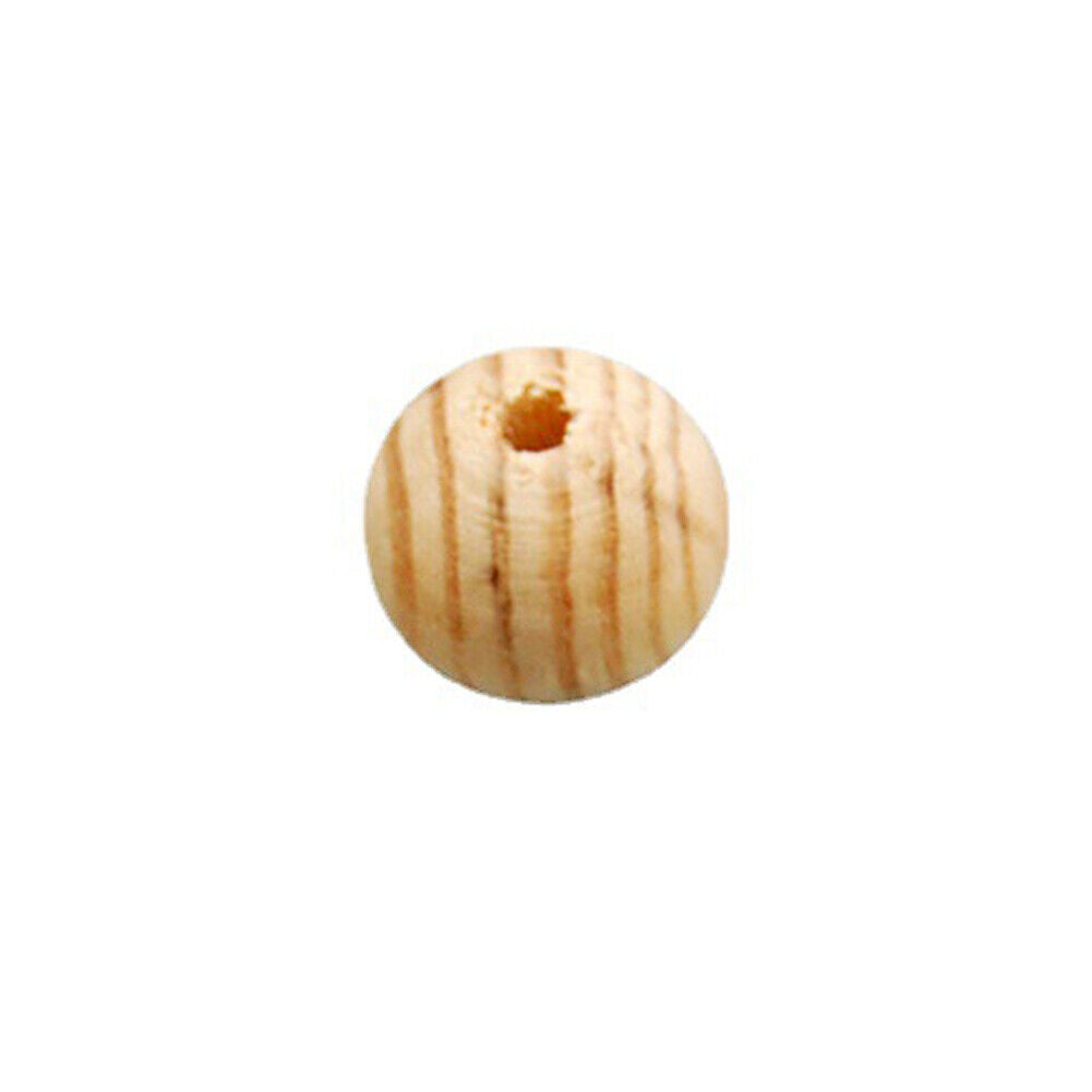 US 1000-2000 Pc Natural Wooden Beads, 8mm Round Polished Loose Beads for DIY