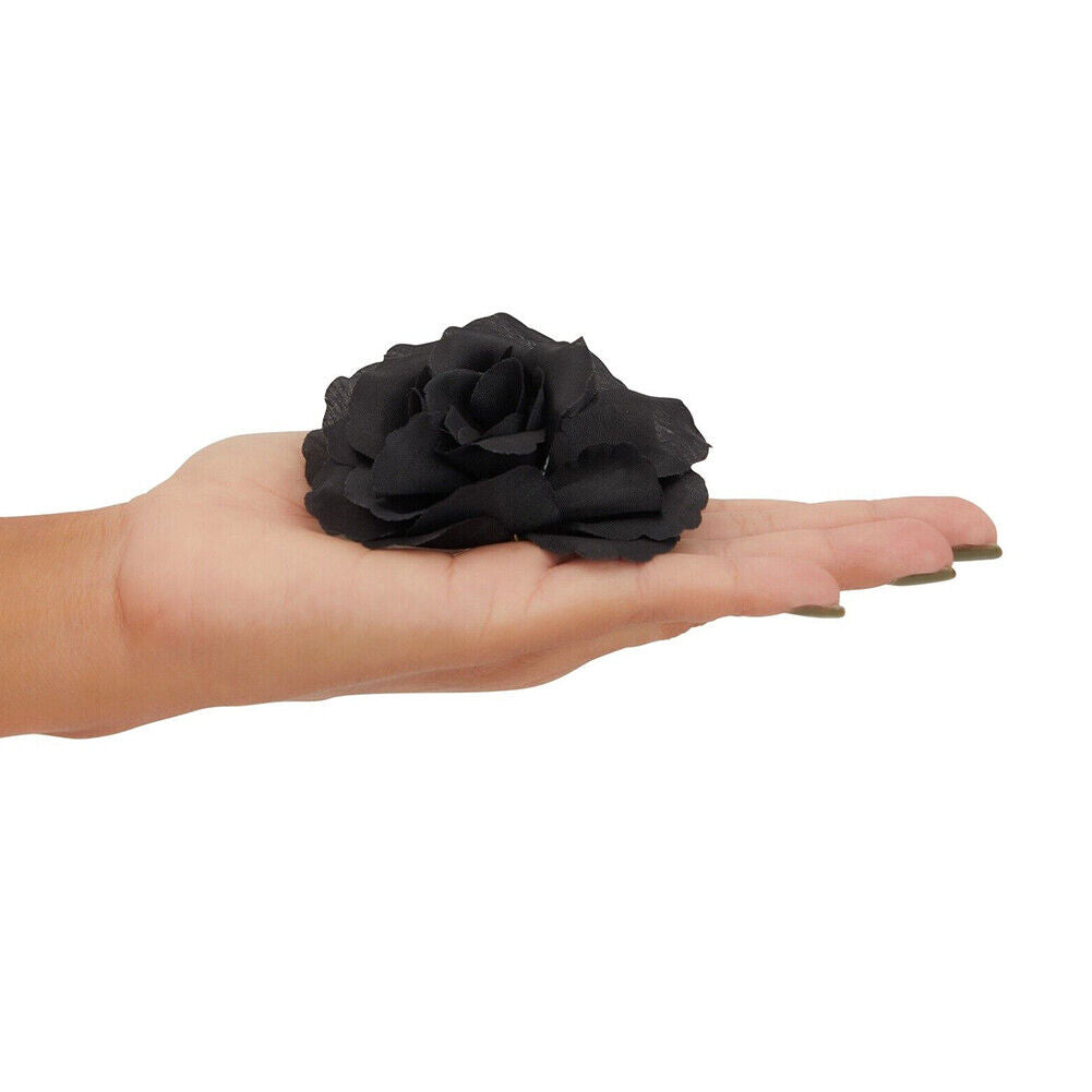 US 50-100Pc Artificial Black Rose Stemless Silk Flower Decoration Wedding 2.36''