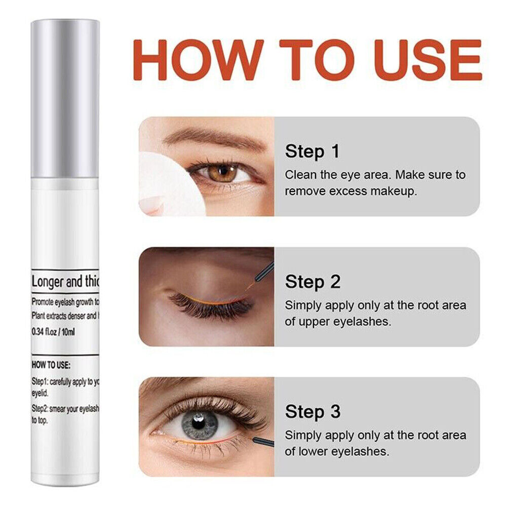 US 1-2 Pack Thick Lash Serum Long Natural Eyelash Growth Serum Booster 10ML
