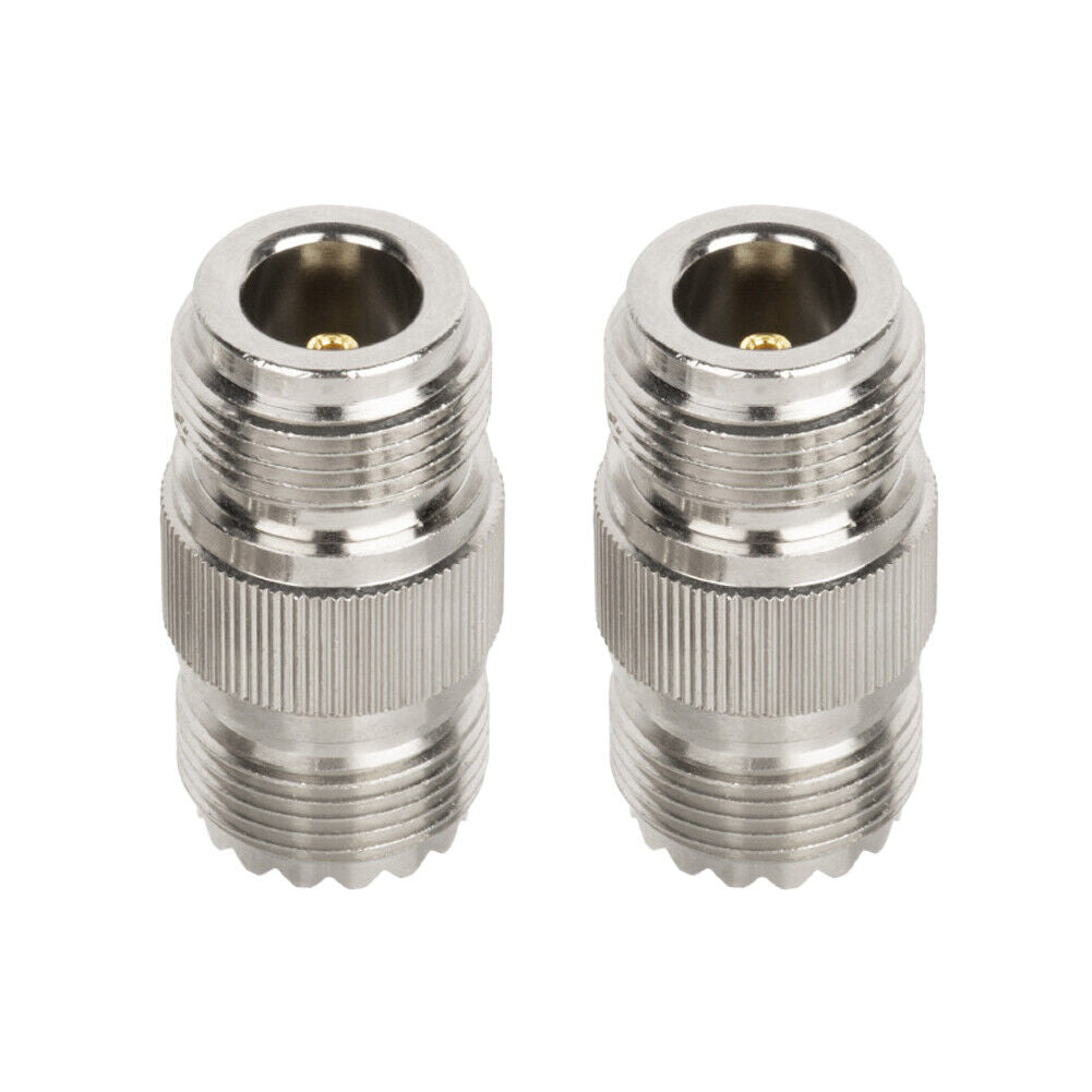 US N-Type Female Jack to SO-239 UHF Female Jack RF Adapter Barrel Connector