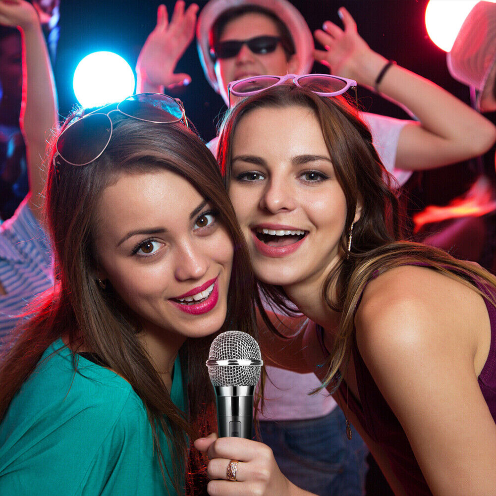 US 1~2 Pack 10Ft Wired Handheld Dynamic Microphone 1/4" Mic Party Speech Karaoke
