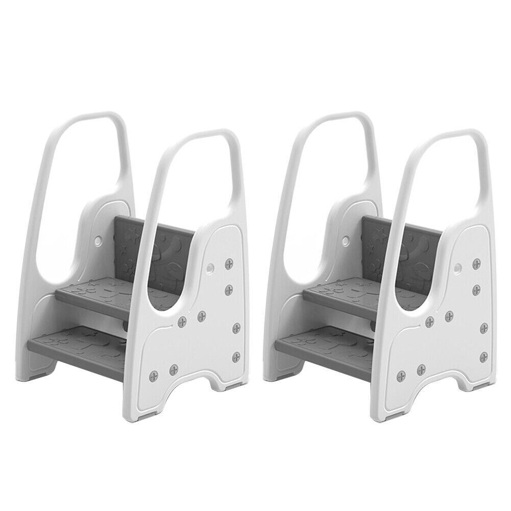 US 1-2 Pack Toddler 3 Step Stool Standing Tower for Kids Plastic Learning Helper