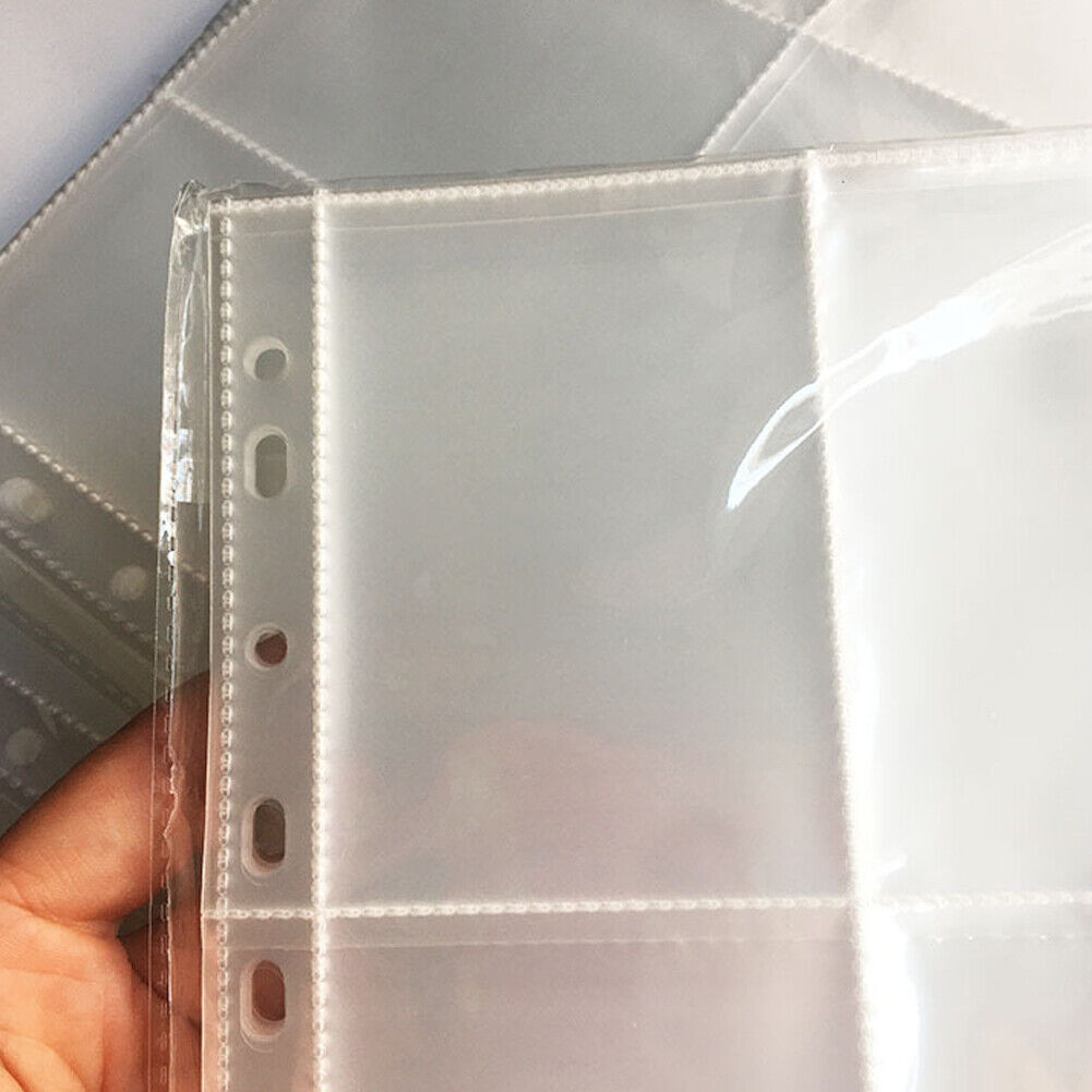 US Trading Card Album Binder Protector Pages Sleeves 18 Pocket X 30 Sheets Baseb