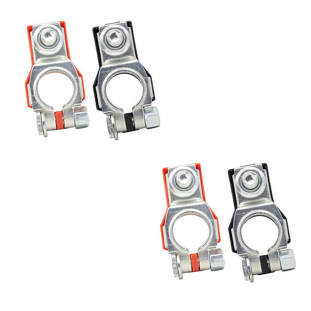 US 2-4 Pcs Universal Battery Terminal Connector Top Positive Negative Heavy Duty
