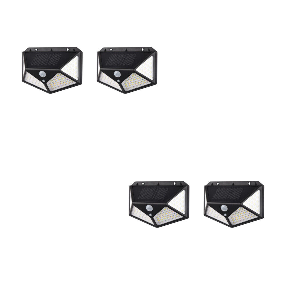 US 2-8 Pack 100LED Solar Power PIR Motion Sensor Wall Light 270º Outdoor Garden