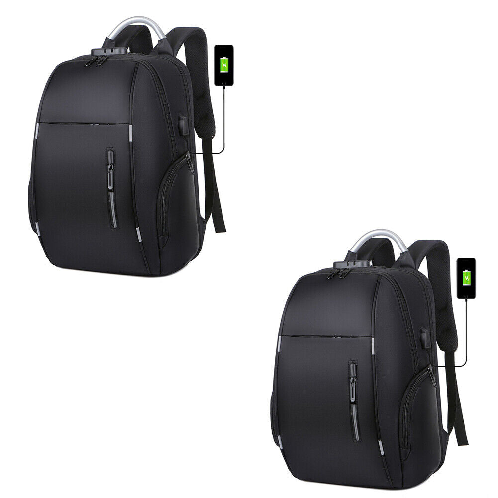 US Men Anti Theft X Large 17.3" Laptop Backpack USB Travel School Business Bag